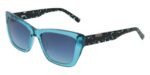Dkny Women's DK554S Crystal Turquoise/Blue Shaded Sunglasses