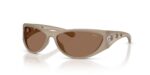 Diesel Men's DL 3004U Opalescent Transparent Grey/Dark Brown Sunglasses