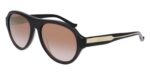Donna Karan Women's DO514S Black Crystal/Brown Shaded Mirrored Sunglasses