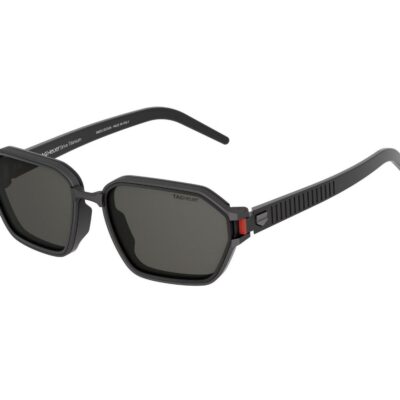 Tag Heuer Men's DRIVE TITANIUM Dark Ruthenium/Solid Smoke Lens Sunglasses