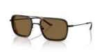 Emporio Armani Men's EA 2162 Matte Black/Brown Sunglasses