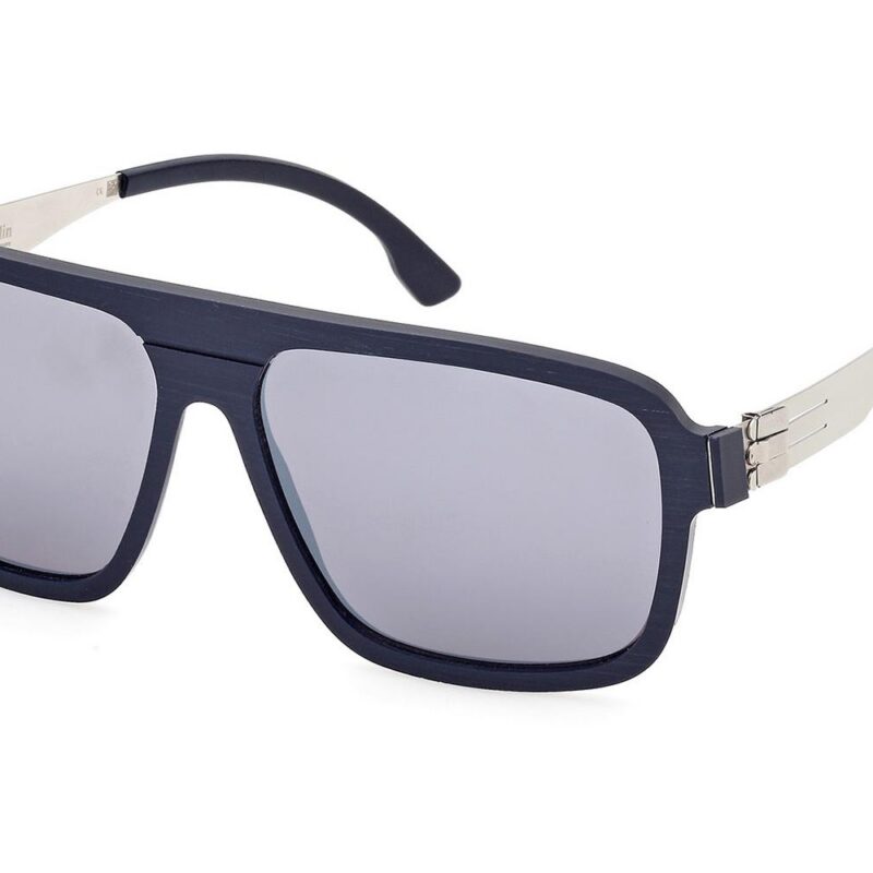 Ic!berlin Men's EGON IC0005 Black/Grey Sunglasses