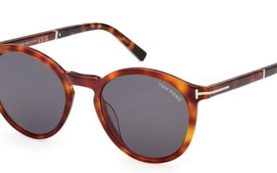 Tom Ford Men's ELTON FT 1021 Blonde Havana/Grey Sunglasses