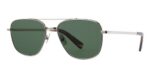 Garrett Leight Men's EL CAPITAN SUN Silver-Douglas Fir/Semi-Flat Emerald Polar Sunglasses