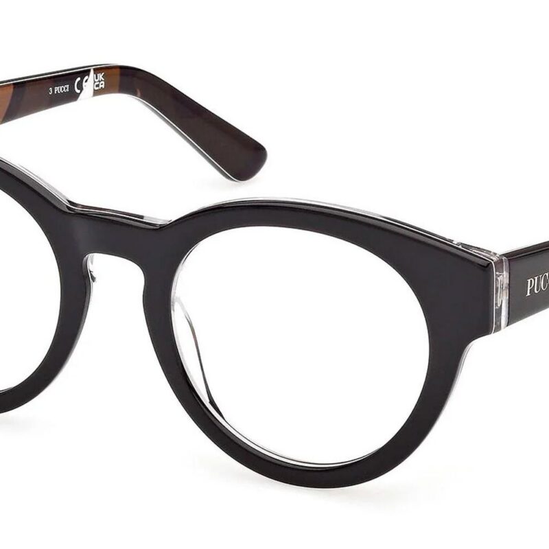Emilio Pucci Men's EP5282 Black Multicolor Fantasy Eyeglasses Emilio Pucci Men's EP5282 Black Multicolor Fantasy Eyeglasses