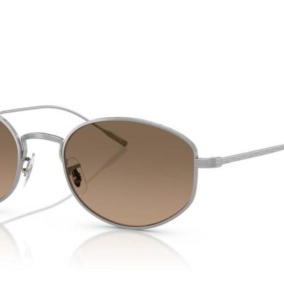 Oliver Peoples Men's ESTRA OV 1347ST Silver/Polarized Gradient Sandstone Sunglasses