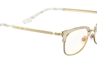 Elie Saab Women's ES 018 Crystal Gold Eyeglasses