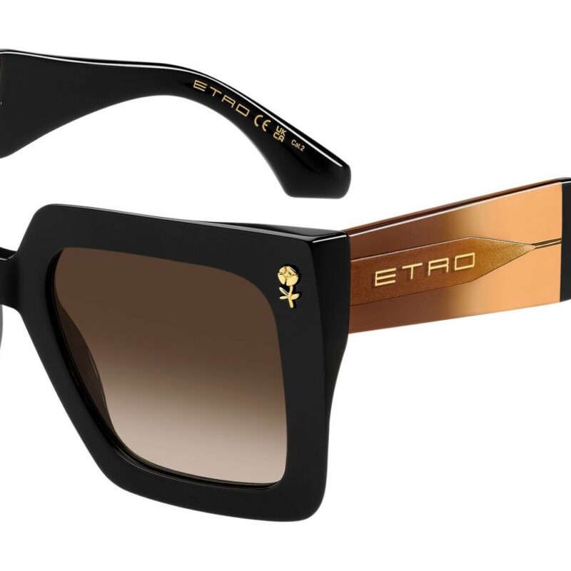 Etro Women's 0089/S Black/Brown Shaded Sunglasses Etro Women's 0089/S Black/Brown Shaded Sunglasses