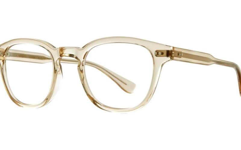 Garrett Leight Men's EVAN Champagne Eyeglasses Garrett Leight Men's EVAN Champagne Eyeglasses