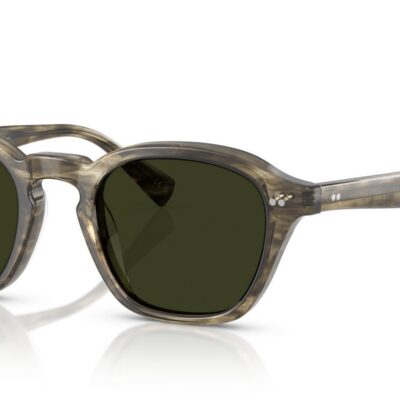Oliver Peoples EYLES OV 5580SU Bark Olive Green Light/Polarized G-15 Sunglasses
