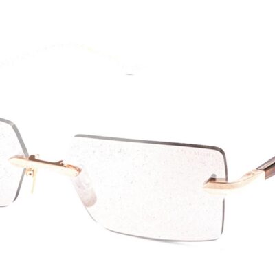 Dita Unisex EYMORI White Gold - Golden Timber - Swanshell/Tan Flash Sunglasses