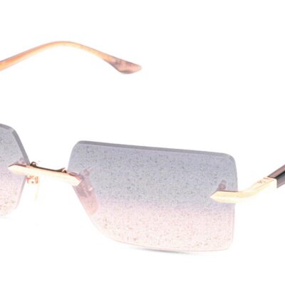 Dita Unisex EYMORI Rose Gold - El Mirage Swirl/Dark Grey To Peach Gradient Sunglasses