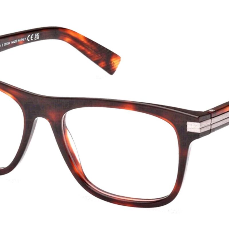 Ermenegildo Zegna Men's EZ5267 Blonde Havana Black Eyeglasses Ermenegildo Zegna Men's EZ5267 Blonde Havana Black Eyeglasses