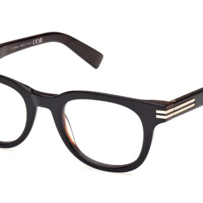 Ermenegildo Zegna Men's EZ5279 Dark Havana Pale Gold Eyeglasses