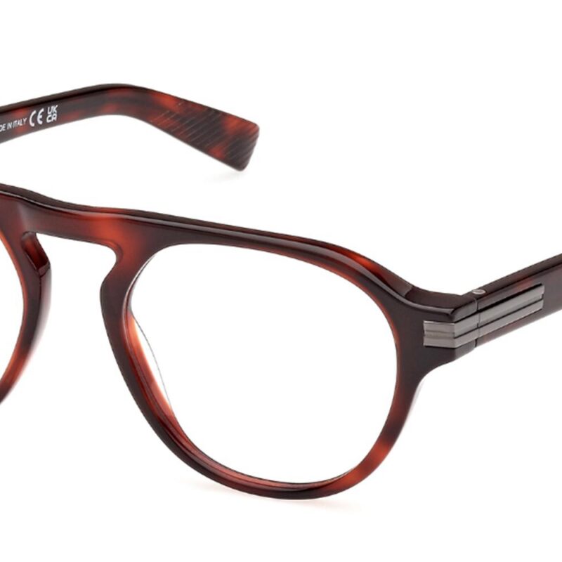 Ermenegildo Zegna Men's EZ5281 Red Havana Eyeglasses