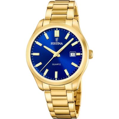 Festina Men's 42mm Ss Ip Gold Watch (F20740_2)
