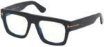 Tom Ford Men's FAUSTO FT 5634-B BLUE BLOCK Black Eyeglasses