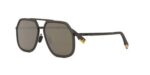 Fendi Men's FE40041U Brown Rubber Coated Metal/Brown Sunglasses