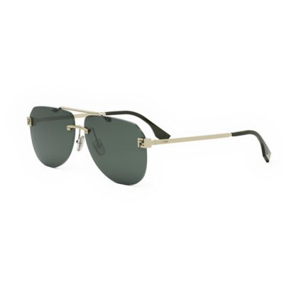 Fendi Unisex FE40115U Gold/Solid Dark Green Sunglasses