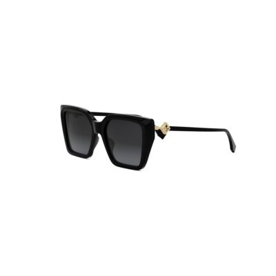 Fendi Women's FE40161I Black/Smoke Sunglasses