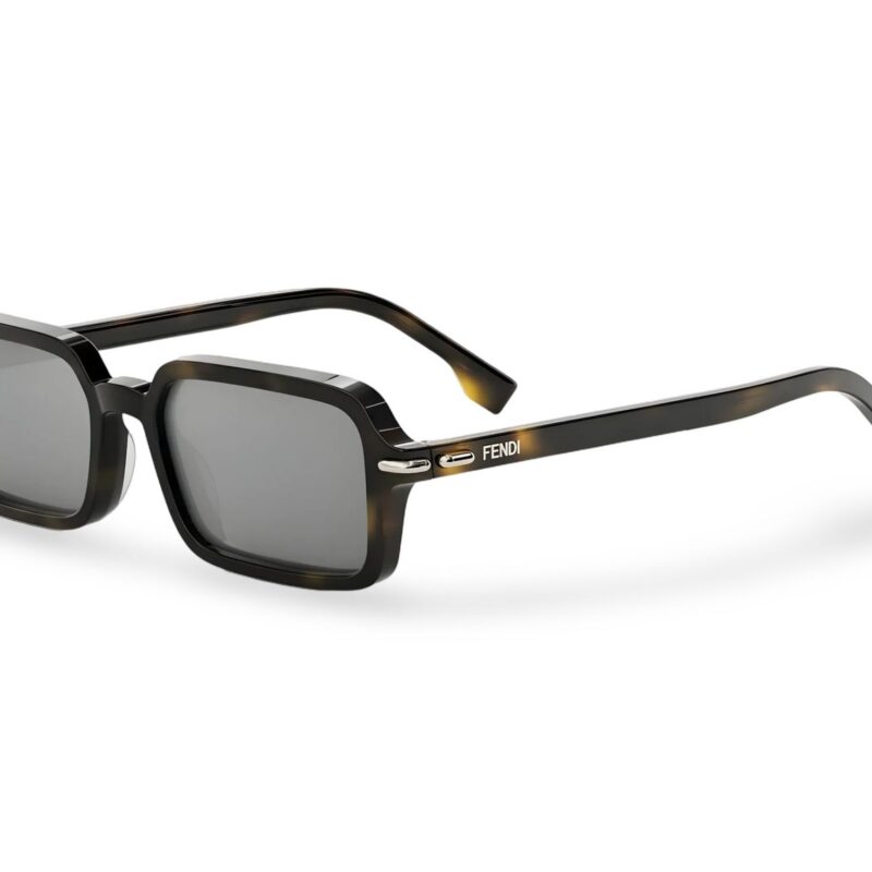 Fendi Women's FE40174I Dark Havana/Silver Flash Sunglasses Fendi Women's FE40174I Dark Havana/Silver Flash Sunglasses