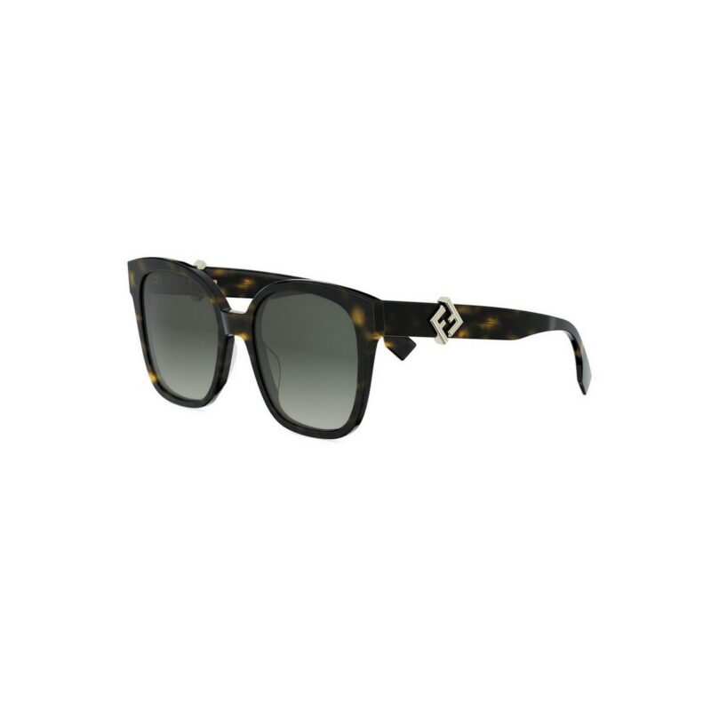 Fendi Women's FE40186I Shiny Havana/Gradient Green Sunglasses Fendi Women's FE40186I Shiny Havana/Gradient Green Sunglasses