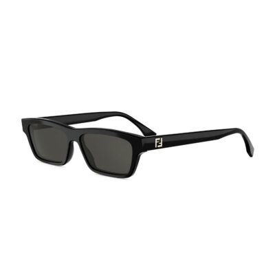 Fendi Men's FE40199I Black/Solid Smoke Sunglasses