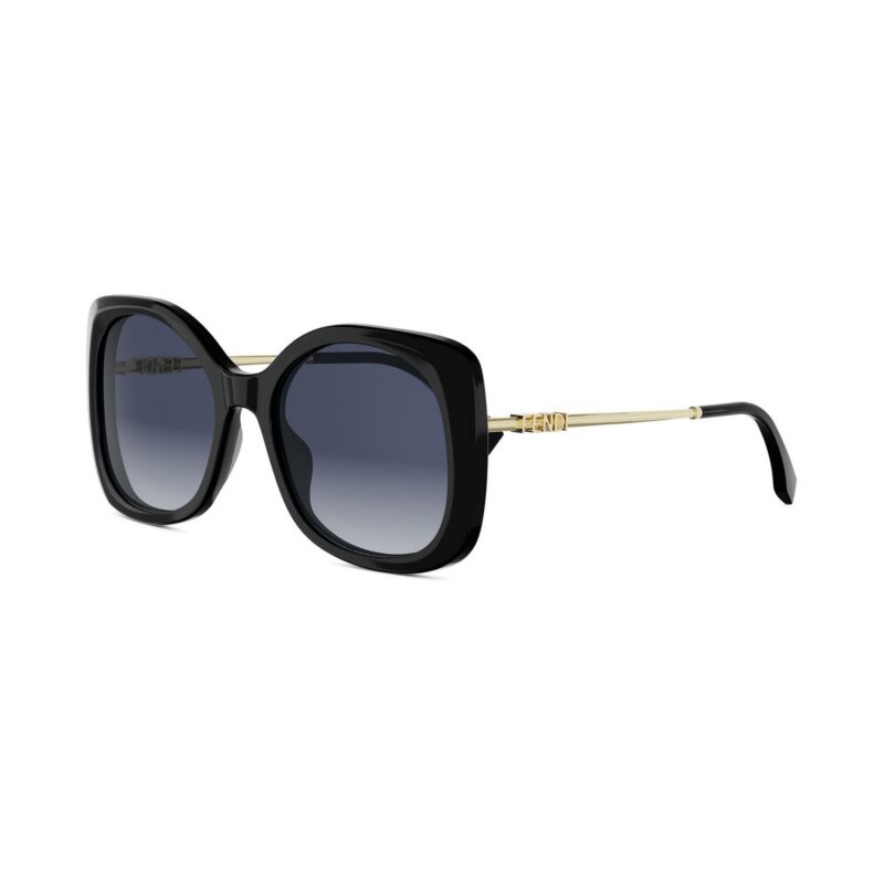 Fendi Women's FE40201I Black/Blue Sunglasses Fendi Women's FE40201I Black/Blue Sunglasses