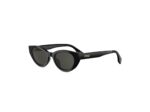Fendi Women's FE40209I Black/Solid Smoke Sunglasses