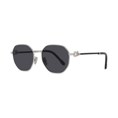 Fred Men's FG40097U Palladium/Solid Smoke Sunglasses