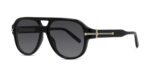 Fred Men's FG40098I Shiny Black/Smoke Polarized Sunglasses