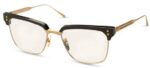 Dita Unisex FIRAZ Antique Gold Black Eyeglasses