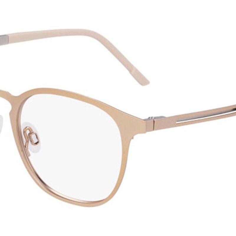 Flexon Men's E1150 Matte Light Gold Eyeglasses