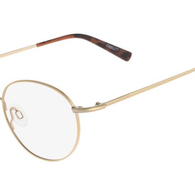 Flexon Men's EDISON 600 Gold Eyeglasses