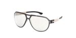 Ic!berlin Men's FLX_S04 IC0008 Matte Black/Light Grey Sunglasses