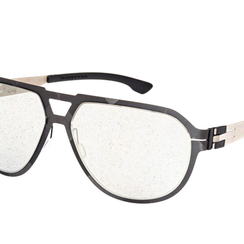 Ic!berlin Men's FLX_S04 IC0008 Matte Black/Light Grey Sunglasses Ic!berlin Men's FLX_S04 IC0008 Matte Black/Light Grey Sunglasses