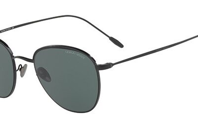 Giorgio Armani Men's FRAMES OF LIFE AR 6048 Matte Black/Grey Green Sunglasses