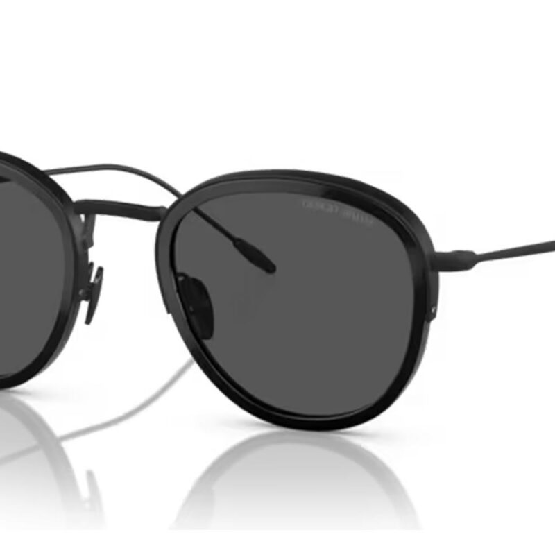Giorgio Armani Men's FRAMES OF LIFE AR 6068 Matte Black/Grey Sunglasses