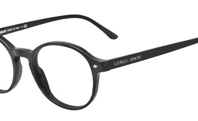 Giorgio Armani Men's FRAMES OF LIFE AR 7004 Brushed Black Eyeglasses