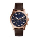 Fossil Men's Chronograph 44mm Rose Gold Watch (FS5204)