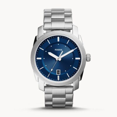 Fossil Men's Machine 42mm Silver Stainless Steel Watch (FS5340)