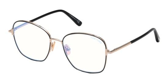 Tom Ford Women's FT5685-B BLUE BLOCK Shiny Black/Blue Filter Eyeglasses Tom Ford Women's FT5685-B BLUE BLOCK Shiny Black/Blue Filter Eyeglasses