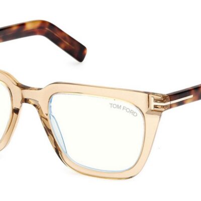 Tom Ford Men's FT5963-B Beige Eyeglasses