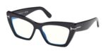 Tom Ford Women's FT6026-B BLUE BLOCK Black Eyeglasses