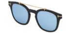 Tom Ford Men's FT 5532-B BLUE BLOCK Shiny Black/Light Blue Clip-On Only Eyeglasses