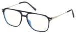 Tom Ford Men's FT 5665-B BLUE BLOCK Dark Grey Eyeglasses