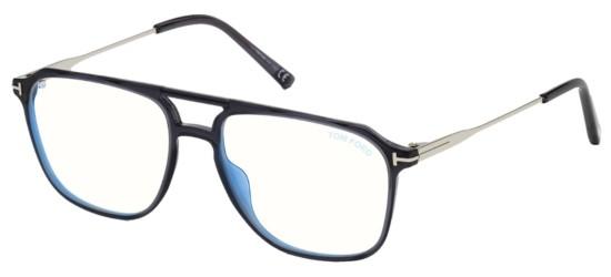 Tom Ford Men's FT 5665-B BLUE BLOCK Dark Grey Eyeglasses Tom Ford Men's FT 5665-B BLUE BLOCK Dark Grey Eyeglasses