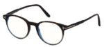 Tom Ford Men's FT 5695-B BLUE BLOCK Dark Havana Black/Blue Filter Eyeglasses