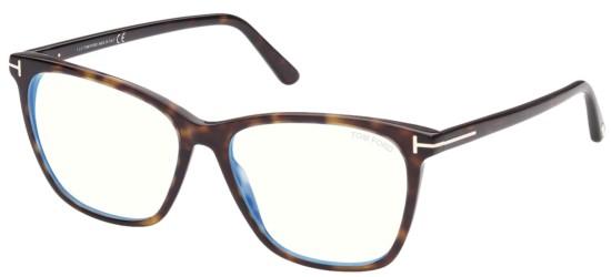 Tom Ford Women's FT 5762-B BLUE BLOCK Dark Havana/Blue Filter Eyeglasses Tom Ford Women's FT 5762-B BLUE BLOCK Dark Havana/Blue Filter Eyeglasses