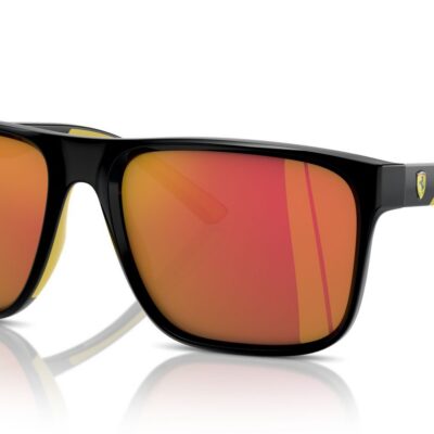 Scuderia Ferrari FZ 6002U Black/Red Gold Mirror Sunglasses